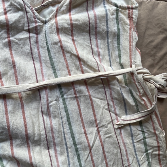 American Eagle V-Neck Striped Jumpsuit - Picture 6 of 10